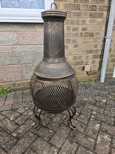 Chiminea outdoor heating wood