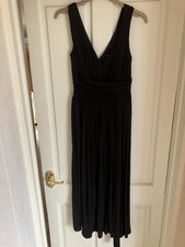 Black Grecian Style Sleeveless Dress UK10 Unworn