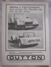 1978 Dutton Phaeton Original advert No.1