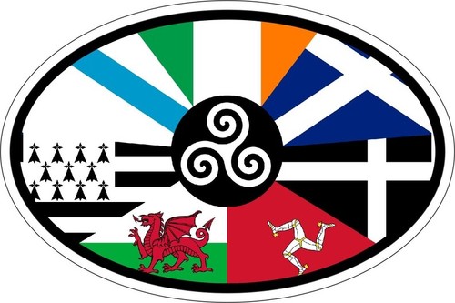 Sticker oval flag code - flag,
