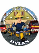 FIREMAN SAM EDIBLE ICING CAKE