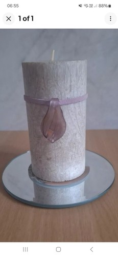 Candle glass plate - on, x