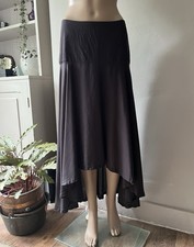 Yohji Yamamoto Rayon High Low Asymmetric Hem Long Skirt Midi Maxi Made In Japan