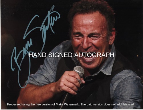 Bruce springsteen autographed - bruce,