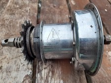 Vintage 1950 - 09 Sturmey Archer Dyno Four 4  speed hub & dynamo, 40 hole, 16t
