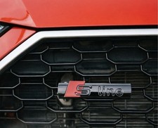 Gloss black line badge - line,