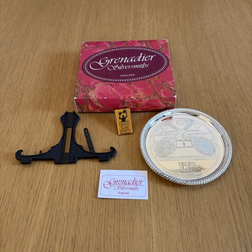 Lta tennis plaque silver - plaque,