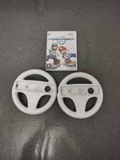 Nintendo Wii Mario Kart Game and 1 Official Steering Wheel x2