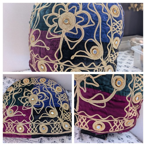 Vintage velvet gold - velvet, thread