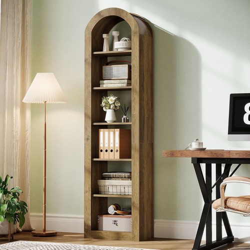 Tall arched bookshelf - arched,