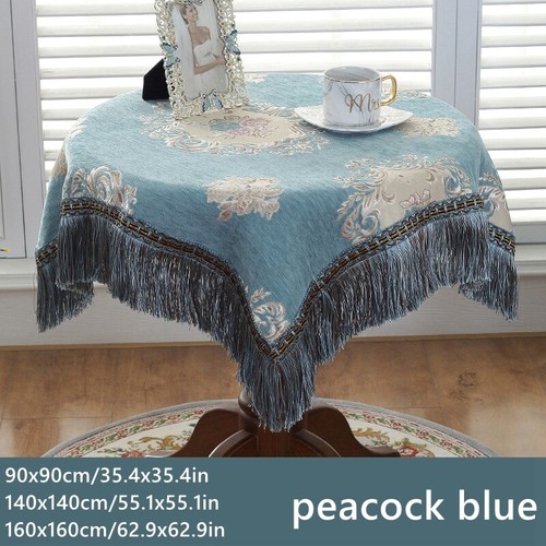 Chenille tassel tablecloth - chenille,