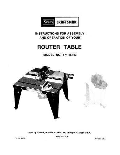 1985 craftsman router table - 1985,