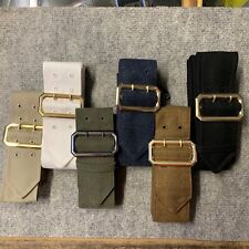 British Army Surplus No.1 & 2 Tunic Belt,Raf Blue,Fad Brown,Royal Marines Blues