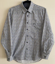Mens Gabicci Buttoned Shirt. Size M. Ditsy Floral Print. Pocket. Logo. PRISTINE 