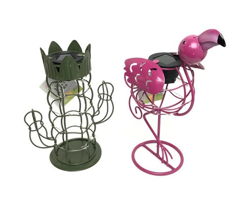 Garden solar powered - powered, flamingo
