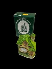 Polystone House Clock - Cottage Collections  (Read Description) Working Boxed