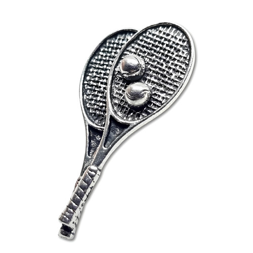 Tennis rackets pin - tennis,