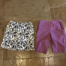 ladies golf clothes bundle shorts EP PRO + Valerie Stevens waist measures 30-31”