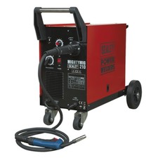 Sealey Mightymig210 Professional Gas/No-Gas Mig Welder 210Amp With Euro Torch
