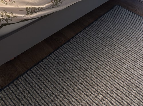 Blue rug for living bed - blue,