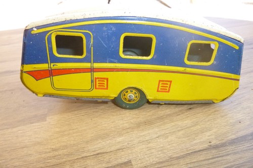Mettoy tinplate caravan 1950s - ,