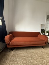 2-Seater Sofa Bed, Rust