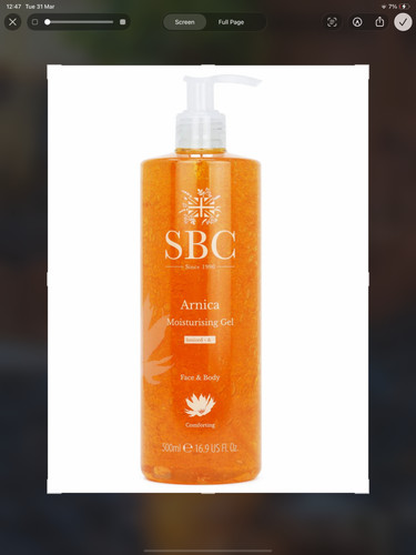 Sbc skincare arnica - skincare,