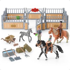 Horse Stable Playset with 3