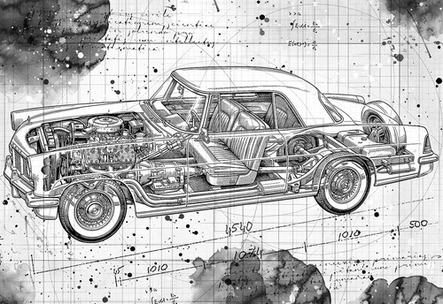 Line tech drawing - tech, lincoln