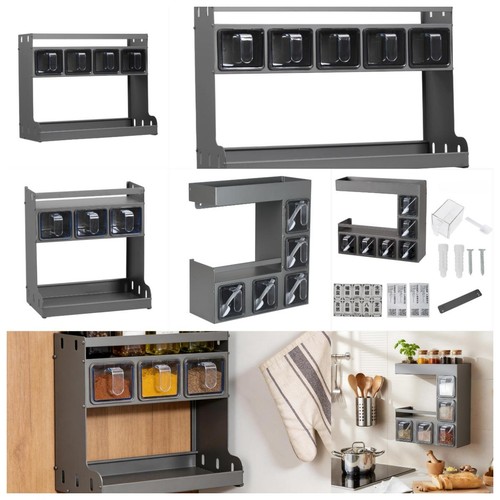 Wall spice rack tier herb - wall,