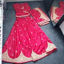 Vintage Bridal Indian Lehnga Red/Gold Size 10