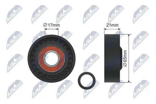 Belt tensioner pulley - v-belt,