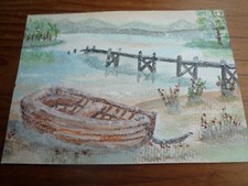 WATERCOLOUR PAINTING ..BOAT