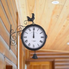 30cm Cockerel & Bell Wall