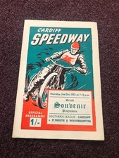Speedway programme cardiff - cardiff, v