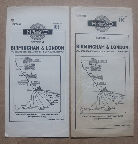 Midland red coach timetables - midland,