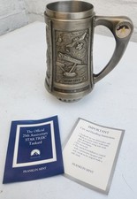 Star Trek Franklin Mint Tankard 25th Anniversary Pewter With COA 