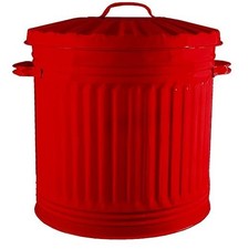 40L Retro Style Metal Rubbish