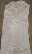  M&S Vintage Long White Shift