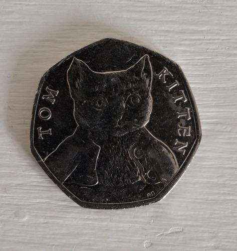 Tom kitten 50p - kitten, pence