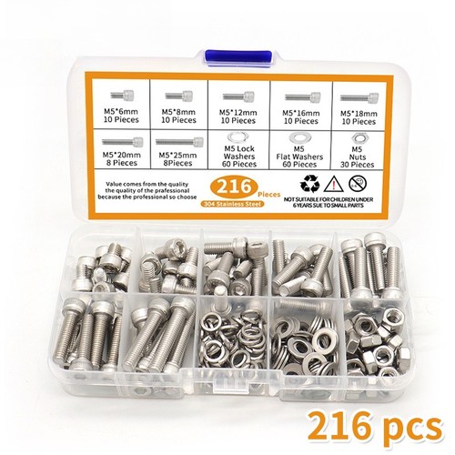 216pcs stainless socket cap - 216pcs, a2
