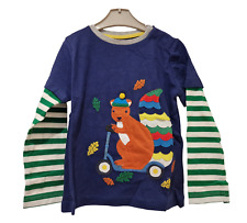Ex Boden Top Boys Girls Squirrel Applique NEW 0-4 Years Cotton 