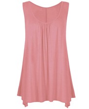 Womens Hanky Hem Sleeveless