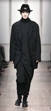 Yohji Yamamoto Pour Homme L XL Linen Pocket Coat AW 2005 Runway Archive Jacket