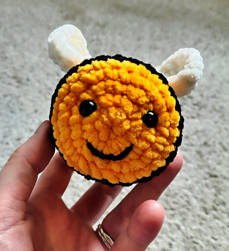 Handmade crochet bee plush - crochet,