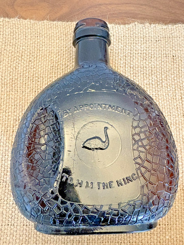 Antique emu brand brown glass - antique,