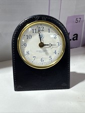 Roger Lascelles Clocks Of London Leather Framed Desk Clock University Of Oxford