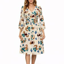 SARA BERMAN Silk Floral Wrap