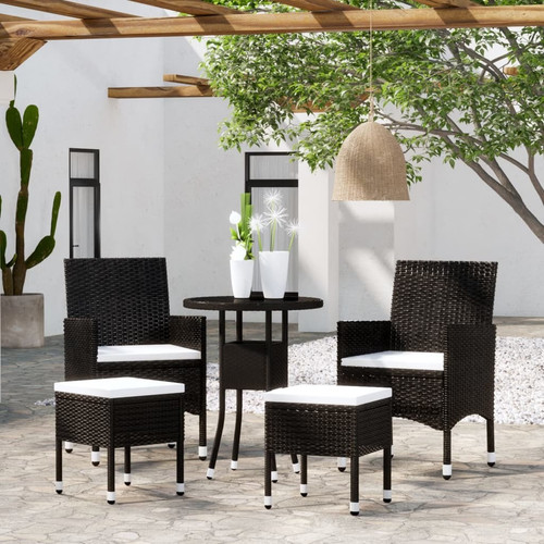 Garden lounge set black cream - set,