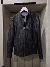 Hugo Boss orange men leather